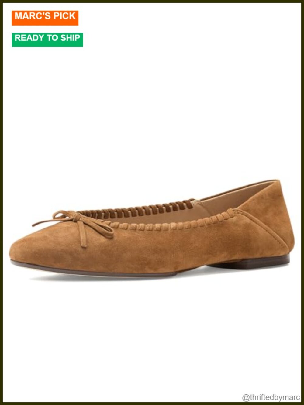 Womens Leather Ballet Flats Slip-On Comfort Dress Shoes